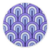 Retro Gradated Geometric Fan Pattern セラミックノブ (正面)