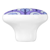 Retro Gradated Geometric Fan Pattern セラミックノブ (側面)