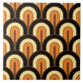 Retro Gradated Geometric Fan Pattern タイル (正面)