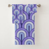 Retro Gradated Geometric Fan Pattern バスタオルセット (インサイチュ)