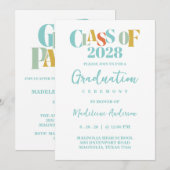 Retro Graduation Ceremony  招待状 (正面/裏面)