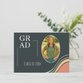 Retro Graduation Party Invitation 招待状 (スタンド正面)