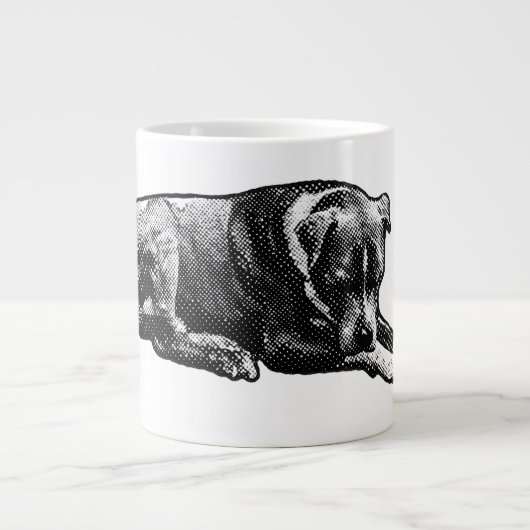 Retro Grain Dog Mug ジャンボコーヒーマグカップ (正面)