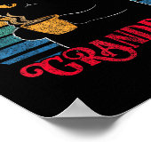 Retro Grandpaw Funny Sarcastic Cat Lover Quote Gra ポスター (角)