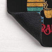 Retro Grandpaw Funny Sarcastic Cat Lover Quote Gra マウスパッド (コーナー)