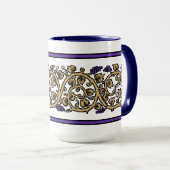 Retro Grapevine Frieze マグカップ (正面右)