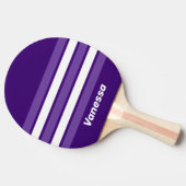 Retro Grapevine Grove Across Striping with Name 卓球ラケット (横)