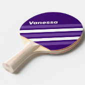 Retro Grapevine Grove Angled Striping with Name 卓球ラケット (正面アングル)