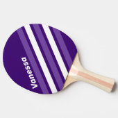 Retro Grapevine Grove Angled Striping with Name 卓球ラケット (横)