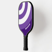 Retro Grapevine Grove Circle Stripe with Name ピックルボールラケット (左)