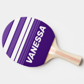 Retro Grapevine Grove Horizon Striping with Name 卓球ラケット (横)