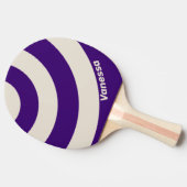 Retro Grapevine Three Circle Stripe with Name 卓球ラケット (横)