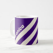 Retro Grapevine Three Stripes with Name コーヒーマグカップ (正面左)