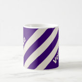 Retro Grapevine Three Stripes with Name コーヒーマグカップ (中央)