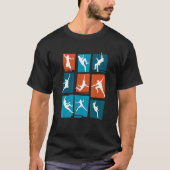 Retro Graphic Climbing Bouldering Rock Climber Mou Tシャツ (正面)