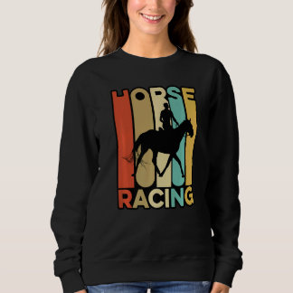 Retro Graphic Horse Lover Equestrian Rider Horses  スウェットシャツ