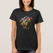 Retro Graphic Horse Lover Equestrian Rider Horses  Tシャツ (正面)