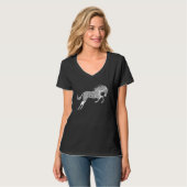 Retro Graphic Horse Lover Equestrian Rider Horses  Tシャツ (正面フル)