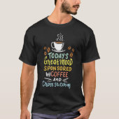 Retro Great Mood Sponsored By Coffee Cross Stitchi Tシャツ (正面)