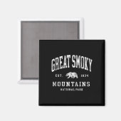Retro Great Smoky Mountains National Park Mens Wom マグネット (正面/裏面)