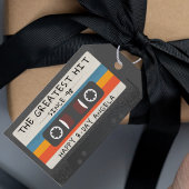 Retro Greatest Hit Cassette Birthday Party ギフトタグ