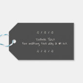 Retro Greatest Hit Cassette Birthday Party ギフトタグ (裏面横)