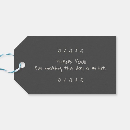 Retro Greatest Hit Cassette Birthday Party ギフトタグ (裏面横)