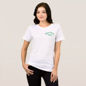 Retro Green Après Tennis Social Club Custom White トライブレンドＴシャツ (正面全面)