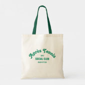Retro Green Après Tennis Social Club Green Handle トートバッグ (裏面)