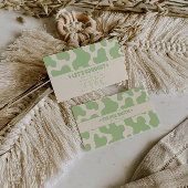 Retro Green Cream 70s Boho Groovy Funky Trendy 名刺