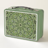 Retro Green Mandala Lunch Box メタルランチボックス (裏面)