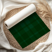 Retro Green Plaid Whimsical Christmas  薄葉紙