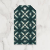 retro green shapes ギフトタグ (裏面)