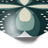 retro green shapes フォトプリント            (角)