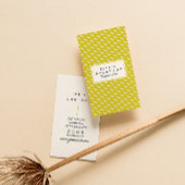 Retro Green Stripes Trendy Modern Funky Fun 名刺