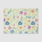 Retro greenery botanical cute decoupage trendy 薄葉紙 (正面)