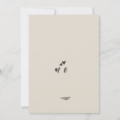 Retro Grey Hand Drawn Illustration Wedding  招待状 (裏面)