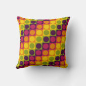 Retro Grid Polka Play クッション (裏面)