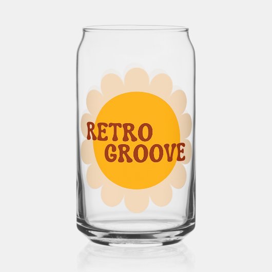 Retro Groove Can Glass ガラス缶 (正面)