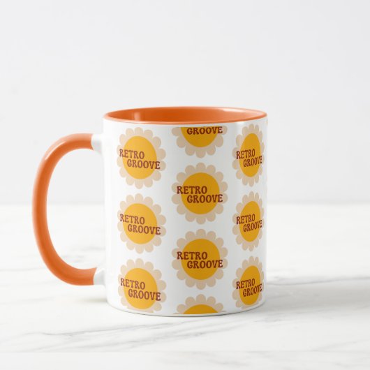Retro Groove Coffee Mug マグカップ (左)