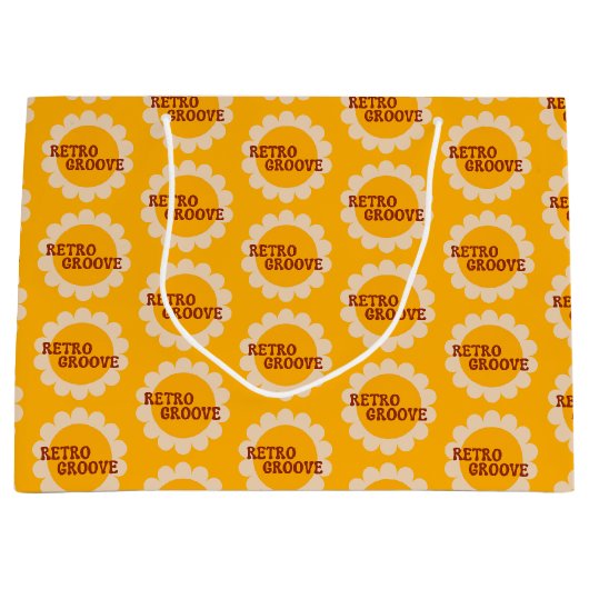 Retro Groove Large Gift Bag ラージペーパーバッグ (正面)