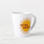 Retro Groove Latte Mug カフェラテマグ (右アングル)