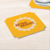 Retro Groove Paper Coaster ペーパーコースター (アングル)