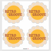 Retro Groove Sticker シール (シート)