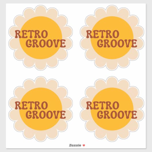 Retro Groove Sticker シール (シート)