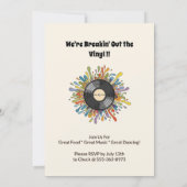 Retro Groovy 60th Birthday Invitation 招待状 (裏面)