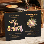 Retro Groovy 60th Birthday Invitation 招待状