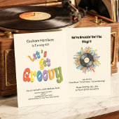 Retro Groovy 60th Birthday Invitation 招待状