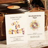 Retro Groovy 60th Birthday Invitation 招待状