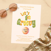 Retro Groovy 60th Birthday Invitation 招待状
